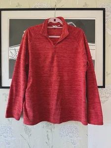 Mens Red Lightweight Fleece Top From MOUNTAIN WAREHOUSE - Size L - Picture 1 of 3