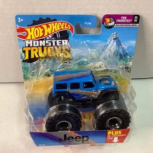 Hot Wheels Monster Truck JEEP 1:64 Scale 2021 59/75 Fan Favorites 05/06 - Picture 1 of 3