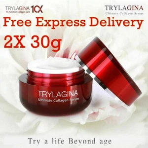 2X 30g TRYLAGINA 10X Collagen cream serum Best Face Skincare Anti-aging wrinkle - Picture 1 of 11