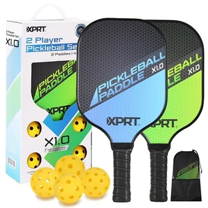 XPRT Fitness Profi Pickleball Paddel Set - 2 USAPA zugelassen Fiberglas Pa - Bild 1 von 8