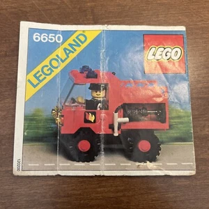 VTG Lego Legoland 6650 Fire & Rescue Van Instruction Manual Only 1981 - Picture 1 of 3