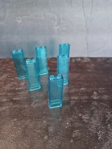 Lego light Blue Translucent 1x2X5 Pillar 6 Pieces city - Picture 1 of 2