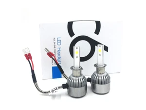 Coppia Lampade Led Moto Auto C6 H3 LED 3800lm 36w 6000k Bianco Freddo fari Lamp - Foto 1 di 4