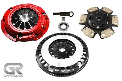 GRIP RACING STAGE 3 CLUTCH KIT+FLYWHEEL FOR 1991-1998 NISSAN 240SX KA24DE 2.4L - Image 1 of 4