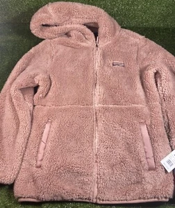 Reebok Fleece Zip Up Hooded Pink Jacket Large Size 14/16 Girls NWT - Picture 1 of 10