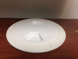 Bayoneta de inspección impermeable 6"D placa de cubierta de plástico blanco kayak barco marino - Imagen 1 de 2
