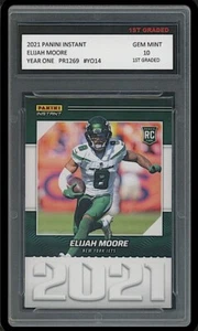 ELIJAH MOORE 2021 PANINI INSTANTÁNEO AÑO UNO 1 PRIMER GRADO 10 TARJETA DE NOVATO RADIOCONTROL #YO14 - Imagen 1 de 1