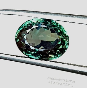 Rare Collector 3.20 Cts Natural Alexandrite full color change Vs For Jewelry - Picture 1 of 3