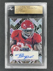 Brian Robinson Jr - 2022 Leaf Metal Draft Mojo Snake AUTO One of One 1/1 Proof - Picture 1 of 2