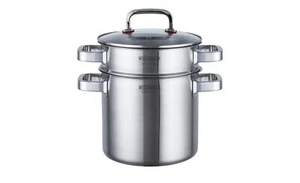 Kochtopf 20 cm, 5L, 3-teilig, Edelstahl, Induktion, Topf, Pastatopf, Spargeltopf - Bild 1 von 7