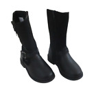 New Rachel Shoes Lil Genevieve Toddler Girls Tall Boots 6 Black Msrp$45