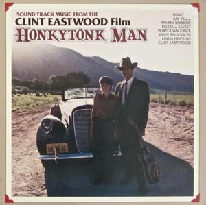 CLINT EASTWOOD HAND SIGNED AUTOGRAPH CARD w/ LP ALBUM-HONKYTONK MAN - Picture 1 of 3