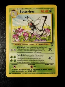 Butterfree 34/130 Uncommon Base Set 2 Pokémon Card NM - Picture 1 of 2