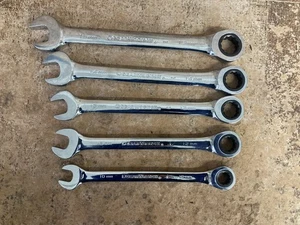 Set of 5 GEARWRENCH Combination Box Ratchet Wrench Metric 10mm 12mm 13mm 14mm 15 - Picture 1 of 2