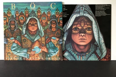 COVER ONLY! NO RECORD! Blue Oyster Cult FIRE OF UNKNOWN ORIGIN 1984 Columbia VG+ - Image 1 of 3