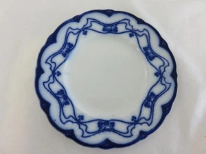 Antico piatto insalata blu flusso ceramica molo nuovo "Parigi" 8" - Foto 1 di 4
