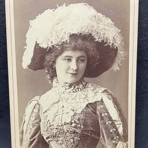 CABINET - Sensationally dressed Victorian actress , “Miss St. John” is as decked - Picture 1 of 3