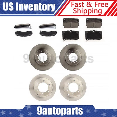 Pastilhas de cerâmica rotores de freio dianteiro e traseiro para 1997 - 2004 Mitsubishi Montero Sport - Imagem 1 de 4