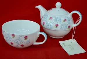 LAURA ASHLEY FINE BONE CHINA 'JOAN' TEA FOR ONE SET - TEEKANNE & TASSE - NEU! - Bild 1 von 5