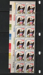 U.S. 1975 Eagle & Shield 13 cent Mint MNH Plate 12 stamp Scott #1596 .. - Picture 1 of 1