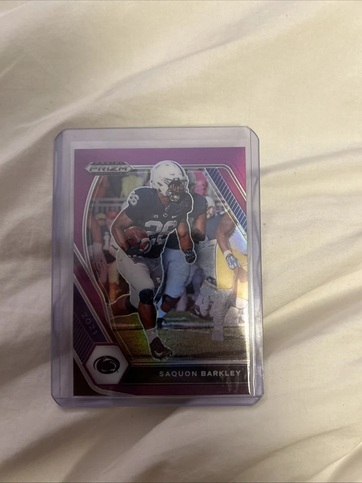 2021 Panini Prizm Draft Picks - Saquon Barkley Purple 04/75 - #88 - Image 1 of 4
