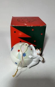 Villeroy & Boch Bola Ángel Volador Vidrio Alemán De Colección Adorno de Navidad Caja Original - Imagen 1 de 14