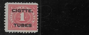 US Scott RH2, 1 Cent, Revenue, Cigarette Tubes, 1919, Perf 10, OVPT, MNG, F/VF - Picture 1 of 1