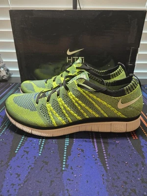 Size 12 - Nike Free Flyknit HTM SP Volt Varsity Royal - Image 1 of 4