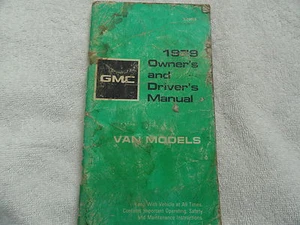1979 GMC Van      Owners Manual - Picture 1 of 1