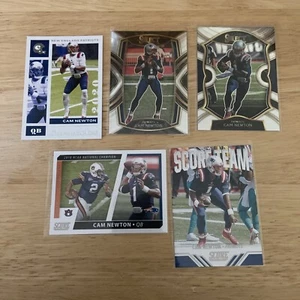Lote de 5 tarjetas de fútbol americano Cam Newton Patriots Select Score Insert Etc - Imagen 1 de 1