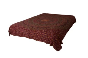 AamiraA Hippie Emerald Mandala Tapestry Bohemian Wall Hanging Throw Dorm Decor - Picture 1 of 11