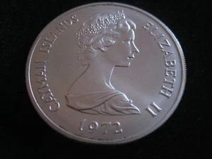 MDS CAYMAN ISLANDS TWENTY-FIVE 25 DOLLARS 1972 "SILVER WEDDING", SILBER  - Bild 1 von 2