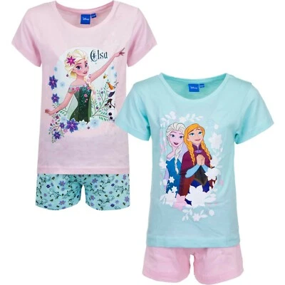 Disney Frozen Eiskönigin Sommerset 2Teilig Short+T-Shirt Baumwolle Mädchen 34576