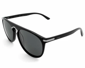 CARTIER Black/Gray Lens 56-145MM Unisex Sunglasses CT0013S 001 - Picture 1 of 4
