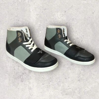 Creative Recreation Womens Leather Hight Top Lace Sneakers Black & Grey Size 7 - Image 1 of 4