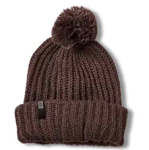 Fox ladies indio beanie hat brown womens mtb mx Fox racing pompom bobble hat - Picture 1 of 8