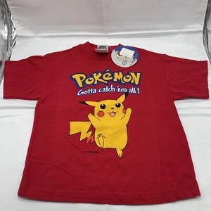 1999 Pokemon Gotta Catch Em All Shirt Vintage Youth Size 2 Red Brand New Tags - Picture 1 of 4