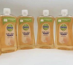 4x DETTOL SOFT ON SKIN ANTIBAC LIQUID HAND WASH 750ml GRAPEFRUIT REFILL - Picture 1 of 1