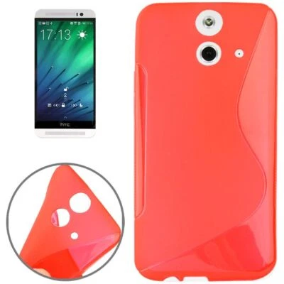 Custodia Cellulare Custodia Protettiva TPU per HTC One E8 Rosso - Immagine 1 di 3