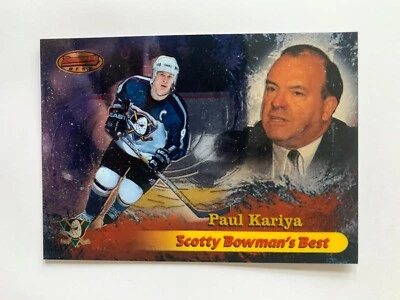 1998-99 Bowman's Best Scotty Bowman's Best #SB9 Paul Kariya - Anaheim Ducks - Image 1 of 2