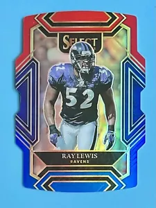 2021 Panini Select Club Level Red & Blue Prizm Die-Cut #239 Ray Lewis Baltimore - Foto 1 di 2