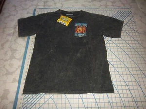 MENS LARGE DARK GRAY/BRIGHT MULTICOLORED SPONGEBOB SQUAREPANTS T-SHIRT - NWT - Picture 1 of 4
