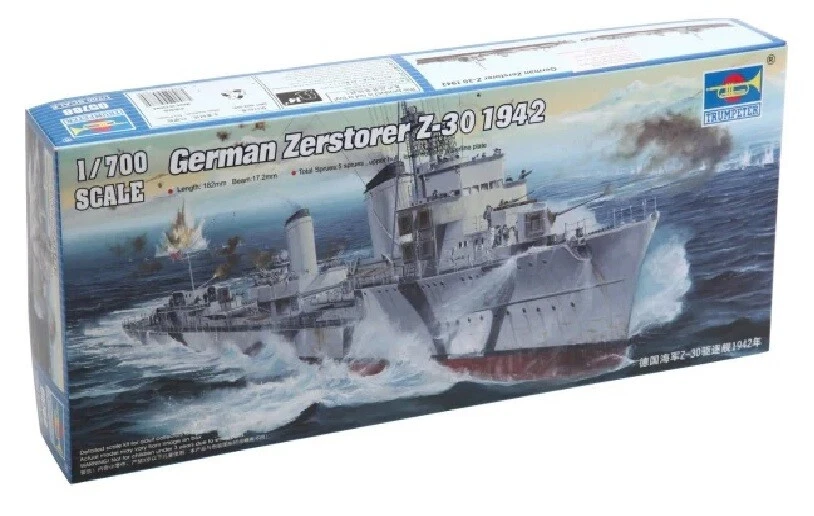 Trumpeter 1/700 German Destroyer Zerstorer Z-30  #5788 #05788 📌Listed in USA📌 - Image 1 of 1