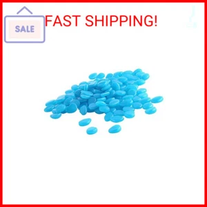 100pcs Fish Tank Rocks, Glow in The Dark Rocks Decorative Aquarium Gravel Stone - Picture 1 of 2