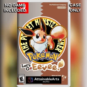 Pokémon: Let's Go, Eevee!: Game Case/Custom Cover (Switch, 2018) - NO GAME INCL - Picture 1 of 1