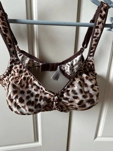 Wacoal Awareness "Into the Wild" Leopard Print Bra Women's 36D 855167 Unlined - Picture 1 of 6