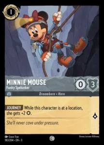 x4 Minnie Mouse - Funky Spelunker - 183/204 - Common - Cold Foil Lorcana Into th - Picture 1 of 1
