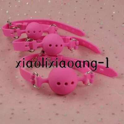 Breathable Ball Gag Silicon for Submissive Slaver Bandage Open Mouth Gags - Image 1 of 4