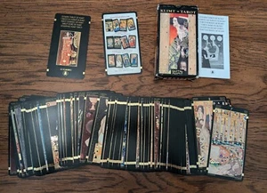 KLIMT Tarot Deck by Gustav Klimt 78 Cards Gold Design - Picture 1 of 4