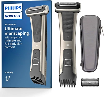 New Philips Norelco BG7040/42 Mens Body Groomer Showerproof W/Replacement Head - Image 1 of 4